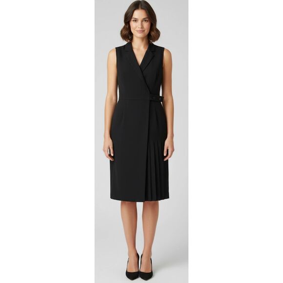 Maggy London Dresses & Skirts - Maggy london womens size 12 tuxedo blazer sheath dress black classic timeless